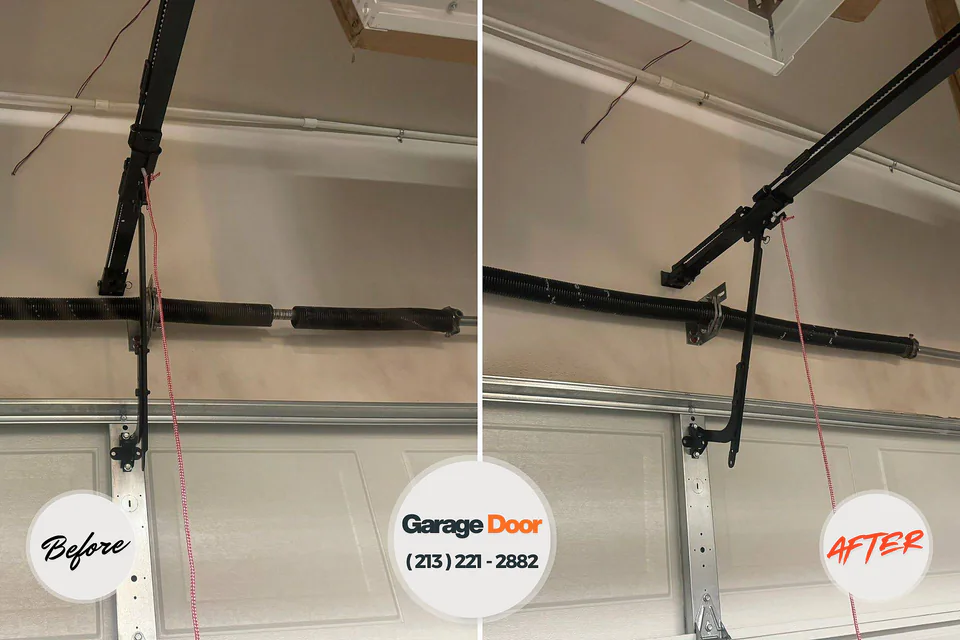 Before and after: garage door installation West Jefferson, NC